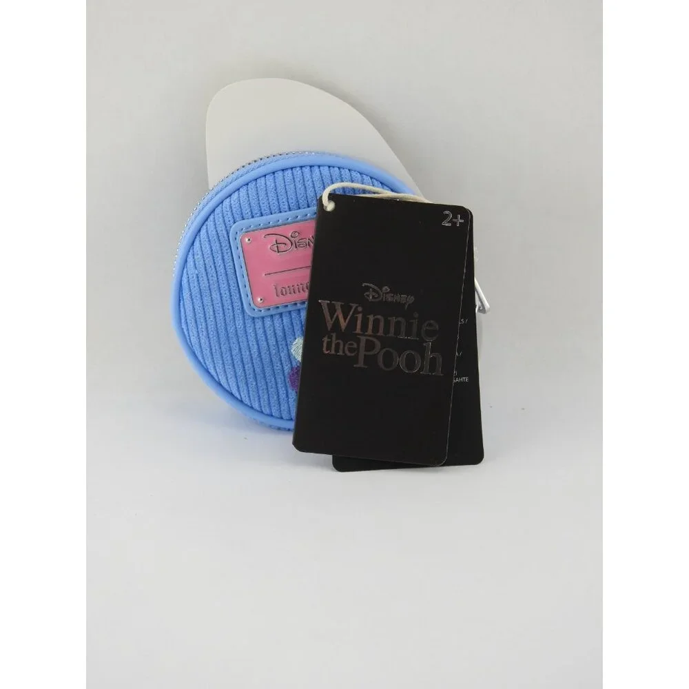 New Loungefly Disney Winnie The Pooh Eeyore Peeking Corduroy Coin Purse Blue - Picture 8 of 8